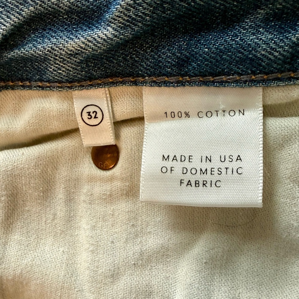 Grlfrnd Karolina Distressed High Rise Jeans in A Liitle More Love Wash 32 NWT - Picture 8 of 11